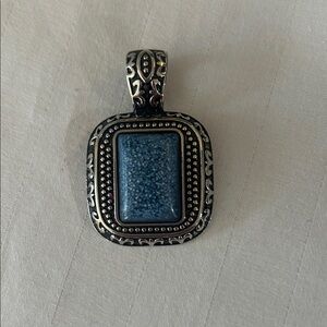 Lia Sophia Blue and Silver Ornate Necklace